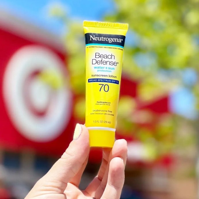 user image by @targetdealfinder, Neutrogena Beach Defense Sunscreen Lotion - SPF 70 - 1 fl oz