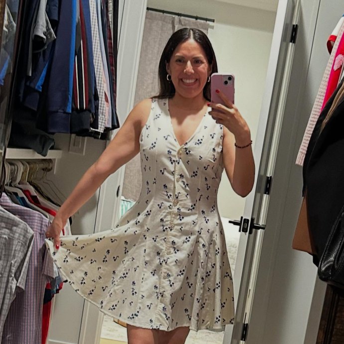 user image by @therealkarend, Women's Button-Front Godet Mini A-Line Dress - Universal Thread™