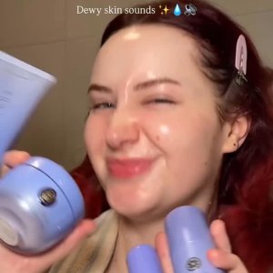 @spacenk’s instagram video of Tatcha The Dewy Skin Cream