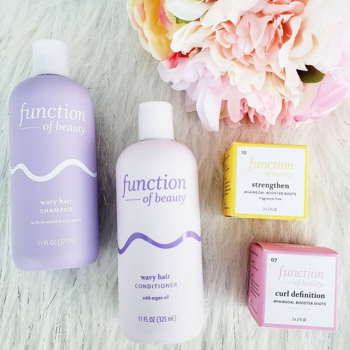 user image by @meximoments, Function of Beauty Custom Wavy Hair Shampoo Base with Fermented Rice Water - 11 fl oz