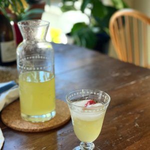 Vintage Etched Carafe