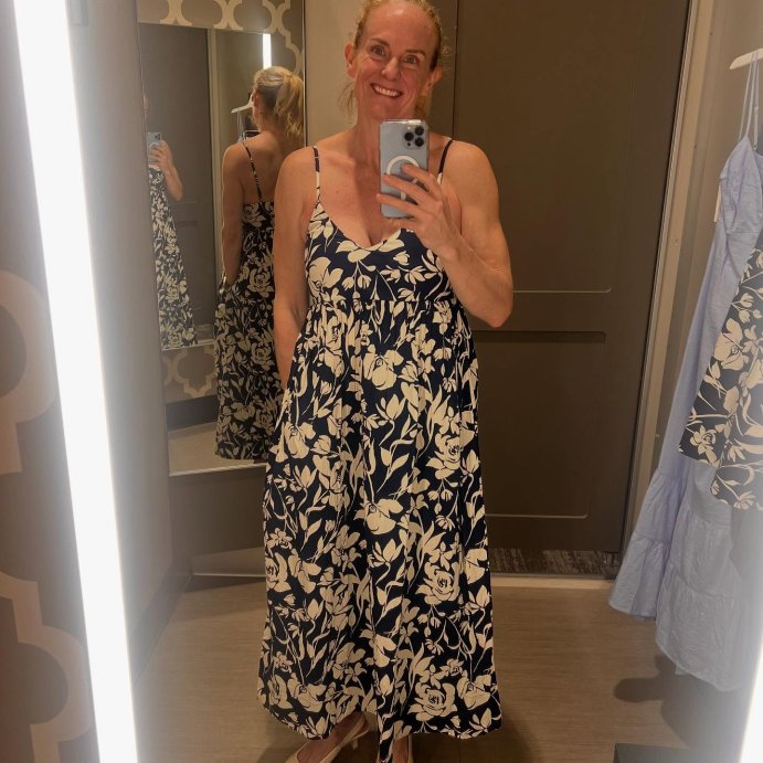 user image by @solesurvivorstyle, Women's Seersucker Maxi A-Line Dress - A New Day™