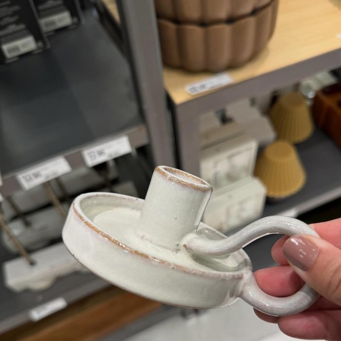 user image by @neutralcuratedhome, Ceramic Taper Candle Holder Sour Cream - Hearth &#38; Hand&#8482; with Magnolia