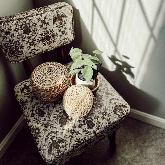 user image by @theprojectchik, Woven Basket with Lid Natural - Hearth & Hand™ with Magnolia