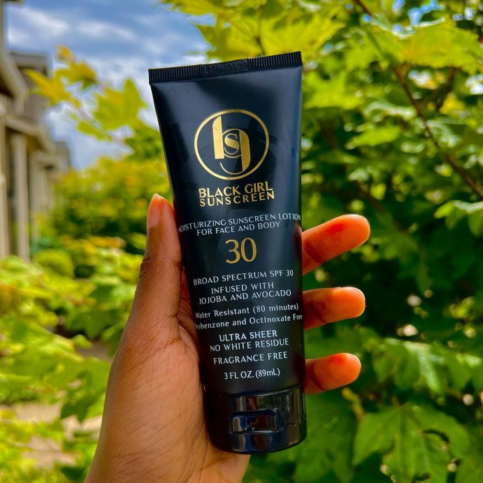 user image by @k.sindie, Black Girl Sunscreen Broad Spectrum Infused with Jojoba Oil - SPF 30 - 3 fl oz