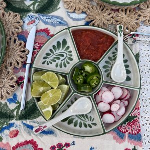 Puebla Porcelain Multi-Condiment Server | Pottery Barn