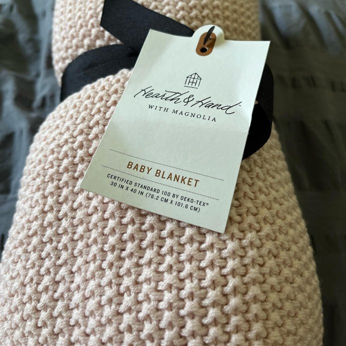 user image by @coloradotargetgal, Scalloped Trim Knit Baby Blanket - Hearth & Hand™ with Magnolia