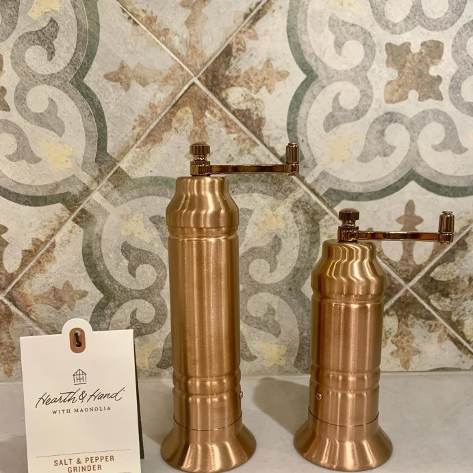 user image by @ourhouseinthehunt, Salt and Pepper Crank Grinder Copper Finish - Hearth & Hand™ with Magnolia