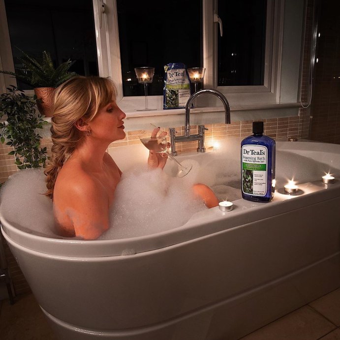 user image by @charlottefisher, Dr Teal&#39;s Relax &#38; Relief Eucalyptus and Spearmint Foaming Bubble Bath - 34 fl oz