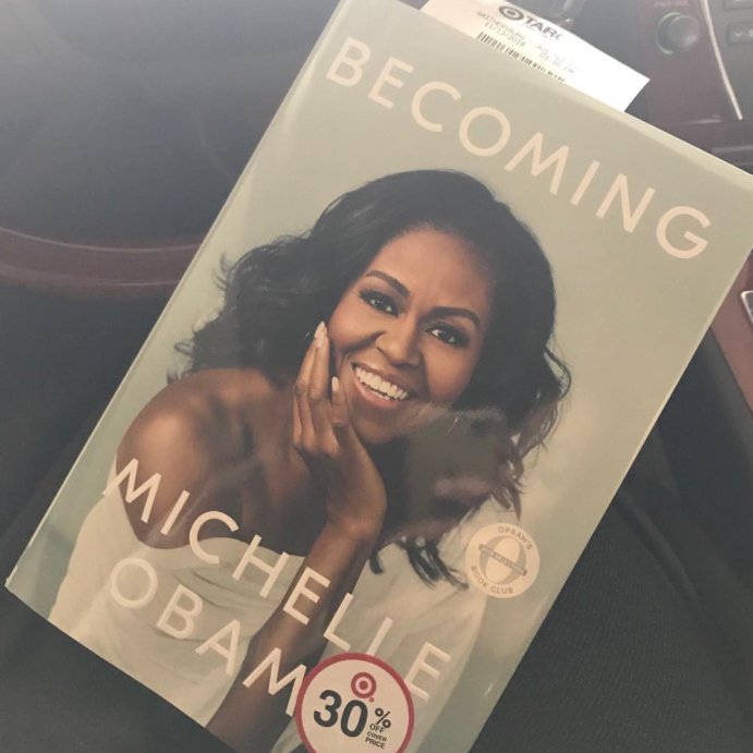 user image by @shellypics, Becoming - by Michelle Obama
