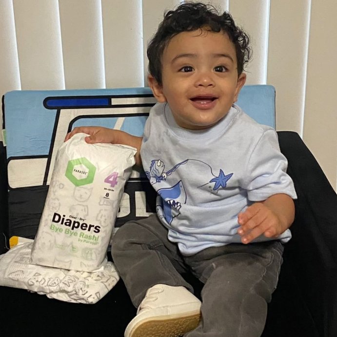 user image by @angelamurcia1971, Parasol Chlorine-Free Diapers with Rash Shield Protection