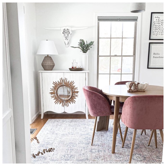 user image by @honeyheartcreative, Astrid Mid-Century Round Extendable Dining Table - Threshold™