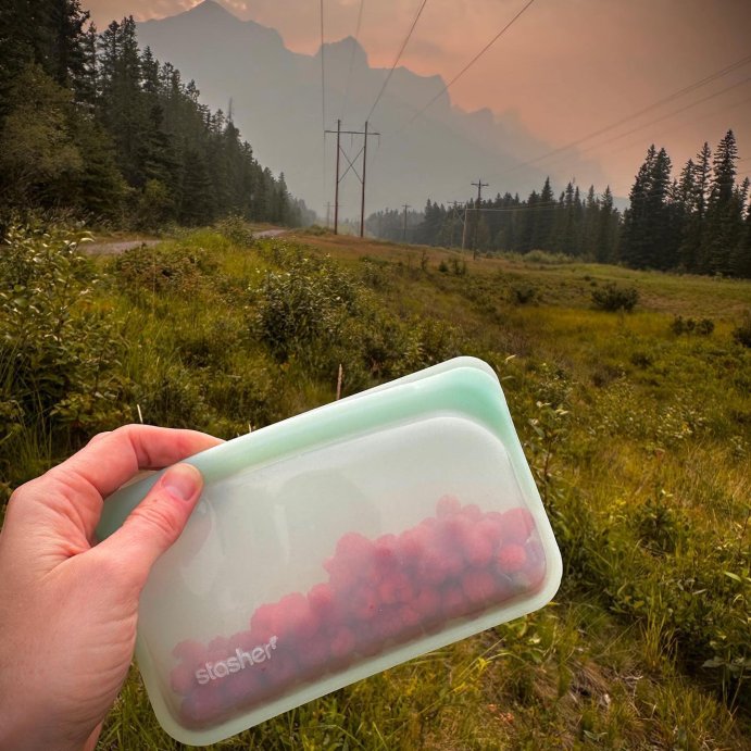 user image by @mrswestyknowsbesty, stasher Premium Silicone Reusable Food Storage Snack Bag - Mystery Color