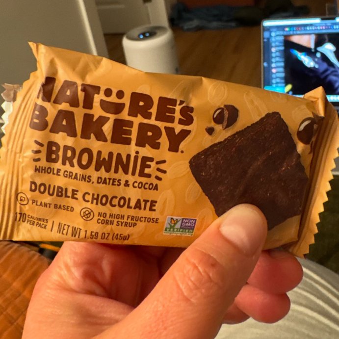 user image by @eatsauterelle, Nature&#39;s Bakery Double Chocolate Brownie - 9.54oz/6ct