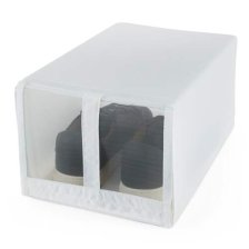 Shop Boîte de rangement empilable compacte pour chaussu and more