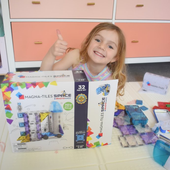 user image by @aylaandgracie, MAGNA-TILES Space: Magnetic Building Sets for Kids, Educational Toy for Creative Thinking, Math, Fine Motor Skills, Engineering