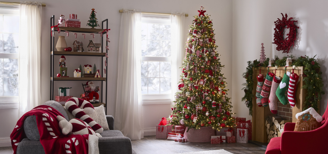 Shop CANVAS Santa's Workshop Collection Peppermint Candy Cushion/Throw Pillow, 20.5-in, CANVAS Santa's Workshop Collection Ceramic House & Bottlebrush Christmas Tree Set, 5-pc, CANVAS Pre-Lit Piedmont Fir Christmas Tree, 1000 Micro-Brite LED Lights, 7.5-ft, CANVAS Santa's Workshop Collection Candy Cane Roll-Up Tree Band, 26-in, CANVAS Santa's Workshop Collection Latch Hook Embroidered Stocking, 18.5-in, 2-pk, CANVAS Un-Lit Indoor Christmas Decoration Red Berries Wreath, 24-in, CANVAS Santa's Workshop Christmas Collection Gingerbread House Cushion/Throw Pillow, Brown and more