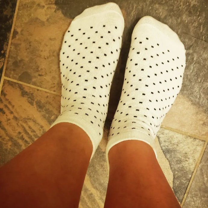 user image by @doldel, Women&#39;s Multipattern 6pk Low Cut Socks - A New Day&#8482; White 4-10