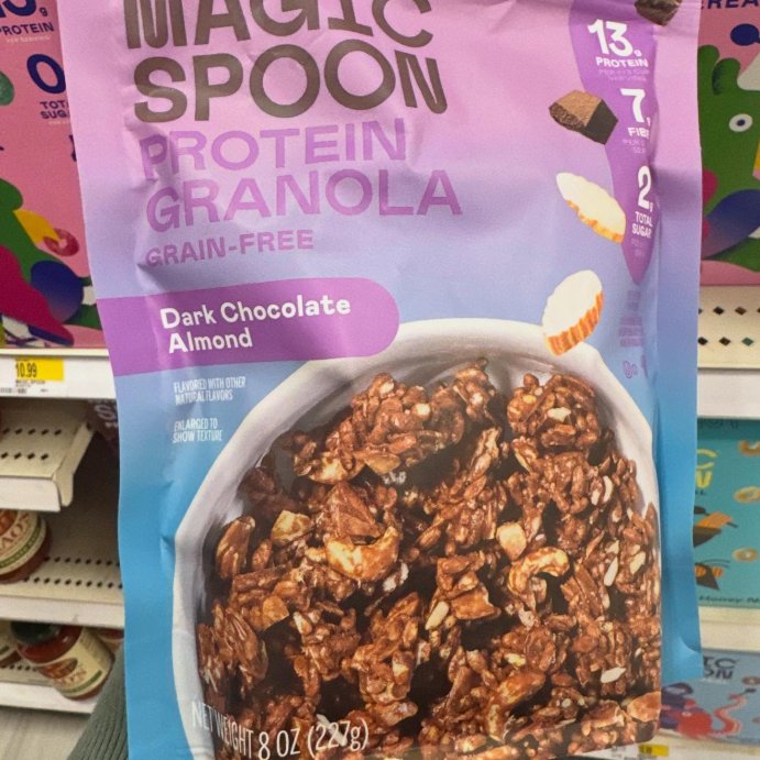 user image by @snack_time_tommy, MAGIC SPOON Dark Chocolate Almond Protein Granola - 8oz