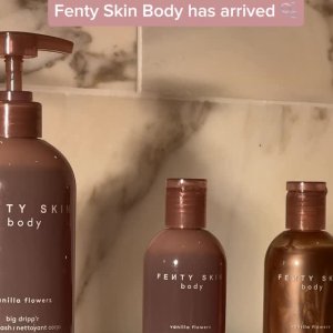 @spacenk&rsquo;s instagram video of Fenty Beauty Fenty Skin Fenty Skin Big Dripp&rsquo;r Body Wash Hey, Bouquet,Fenty Beauty Fenty Skin Fenty Big Dripp'r Body Wash Vanilla Flower,Fenty Beauty Fenty Skin All over body mist Tropic Trip