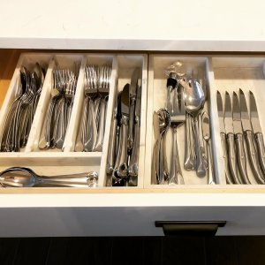 Williams Sonoma Marble Silverware Tray Organizer