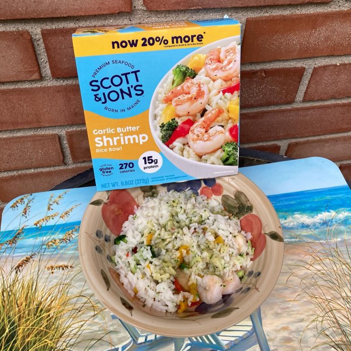 user image by @midwestbk, Scott &#38; Jon&#39;s Gluten Free Garlic Butter Shrimp Rice Bowl Frozen Meal - 9.6oz