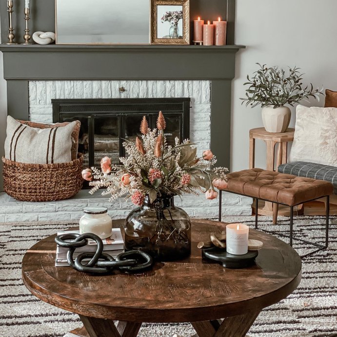 user image by @julie_ciampa_design, Castalia Round Accent Table Natural Wood - Threshold&#8482;