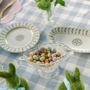 Vintage Etched Gravy Boat