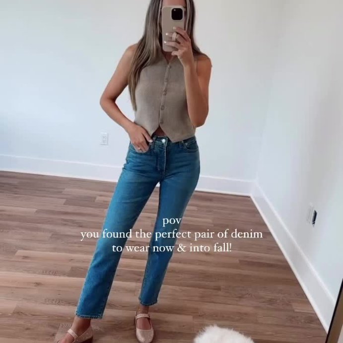 user image by @haileevsmith, Women's Mid-Rise 80's Slim Fit Jeans - Universal Thread™