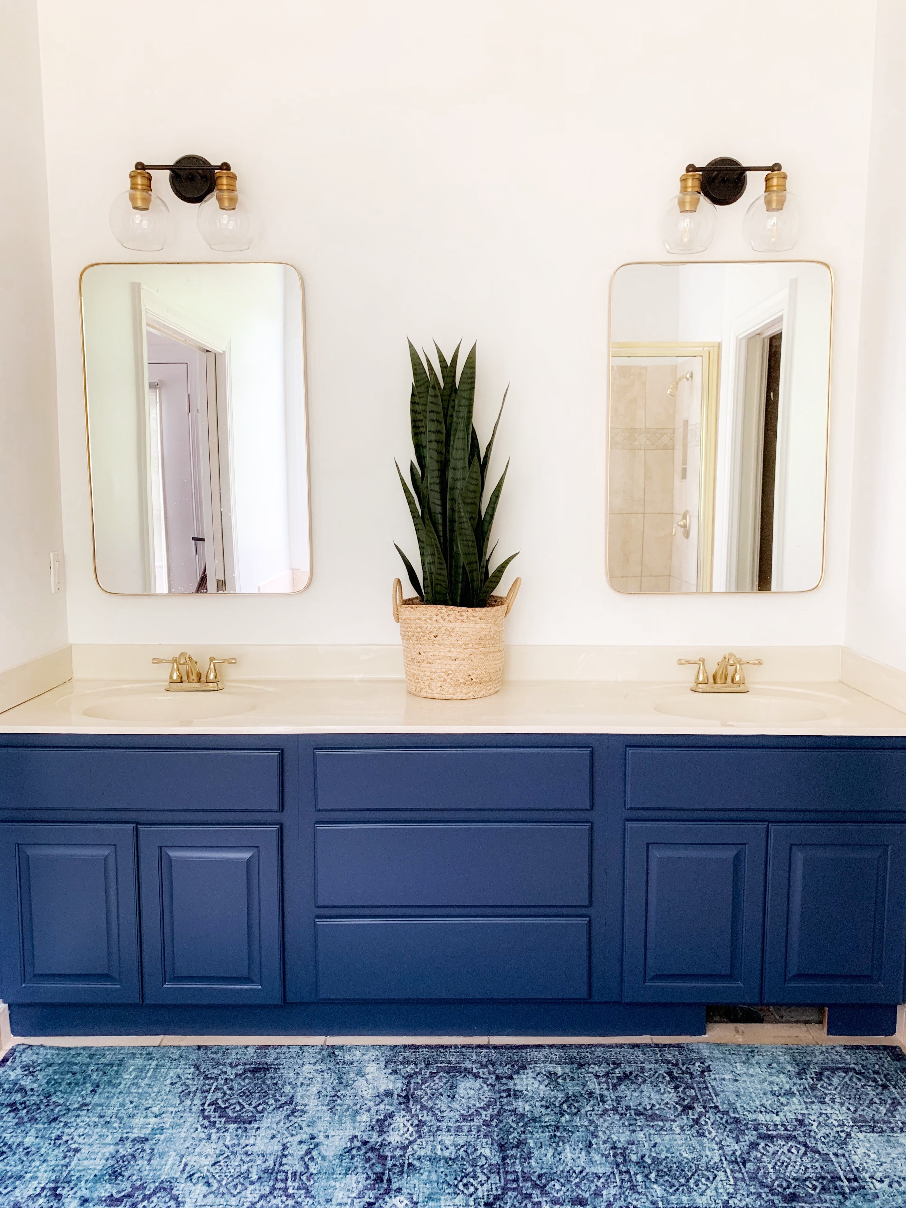 user image by @Livingononepercent , 24" x 36" Rectangular Decorative Mirror with Rounded Corners - Threshold™ designed with Studio McGee