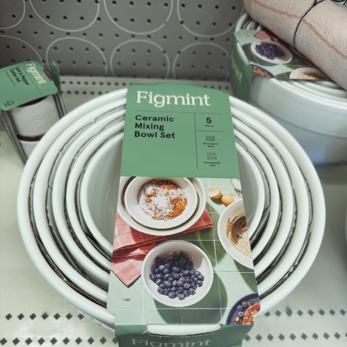 user image by @allthingspaigey, 5pc Earthenware Ceramic Mixing Bowl Set - Figmint™