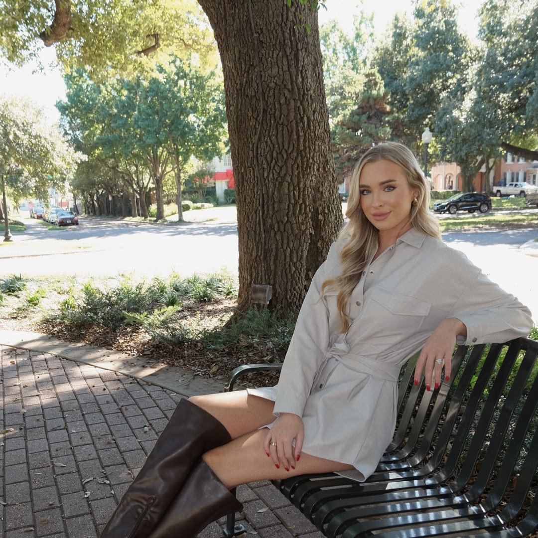 Monrow Over-The-Knee Boot in Coffee - Get great deals at
