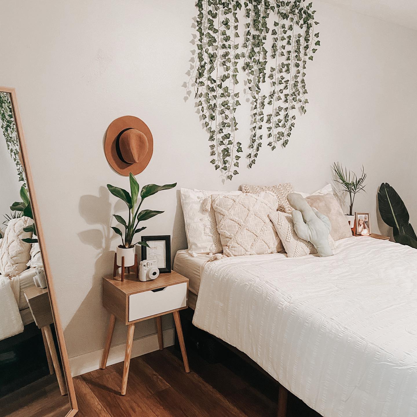 Modern natural bedroom Instagram Post