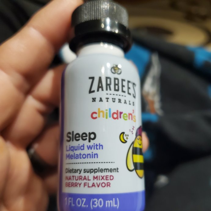 user image by Donald McCausland , Zarbee&#39;s Kid&#39;s Sleep Liquid with Melatonin, Drug-Free &#38; Non-Habit Forming-Natural Berry -1 fl oz