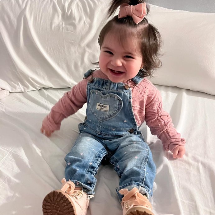 user image by @littlevirgo922, OshKosh B'gosh Toddler Girls' Heart Denim Overalls - Light Blue