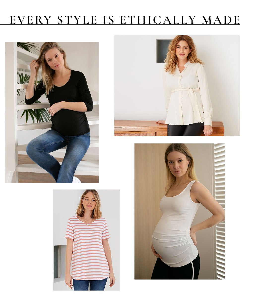 Shop Isabella Oliver The Maternity Tank with LENZING™ ECOVERO™-Pure White, Isabella Oliver Ondine Maternity Shirt-Cream, Isabella Oliver Vella Organic Maternity Top-White & Terracotta Stripe, Isabella Oliver The Maternity Scoop Top with LENZING™ ECOVERO™-Caviar Black, Willow Maternity Leggings with LENZING™ ECOVERO™, Isabella Oliver Rowsley Maternity Leather Leggings-Caviar Black, Isabella Oliver Over the bump Organic Maternity Boyfriend Jean-Washed Indigo and more