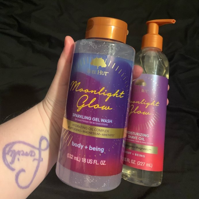 user image by @selfcare_katie_allen, Tree Hut Exclusive Moonlight Glow Foaming Gel Body Wash - 18 fl oz