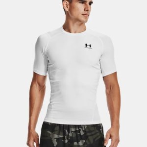  Under Armour Men's Armour HeatGear Compression Short-Sleeve  T-Shirt, Mod Gray (011)/Black, Large : Clothing, Shoes & Jewelry