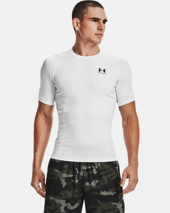 Under Armor Men's White Sleeveless Compression Shirt – أنايــيــس