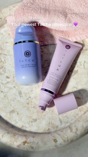 @spacenk&rsquo;s instagram video of Tatcha The Milky Sunscreen SPF50,Tatcha Dewy Milk Moisturiser