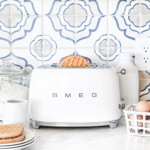 Smeg White 5-Piece Appliance Breakfast Bundle