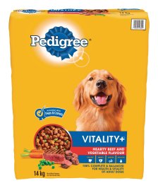 Shop Pedigree Vitality+ Beef and Vegetable Flavour Adult Dry Dog Food, 14-kg and more