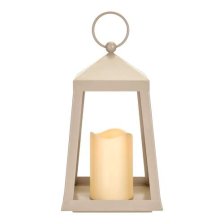 Shop CANVAS Outdoor Artificial LED Candle Lantern, Beige and more