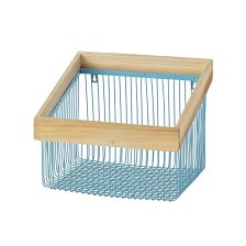 Shop Wood and Wire Aqua Wall Bin and more