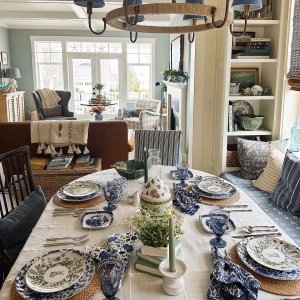 Marlo Thomas Blue Scenic Appetizer Plates | Williams Sonoma