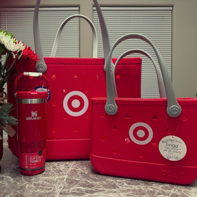 user image by @t_hughes123, Bogg Bag Original Bullseye Tote Bag - Red