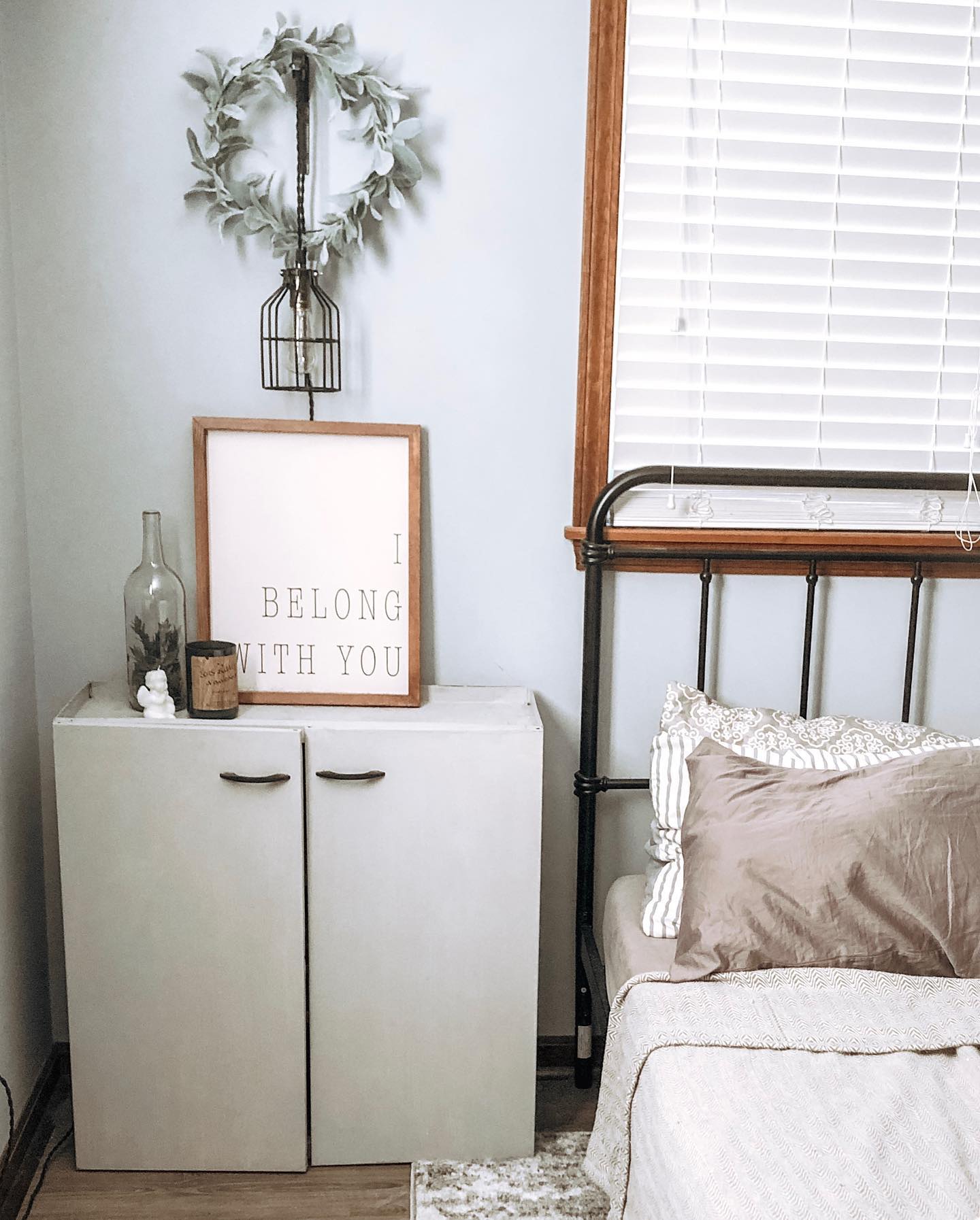 Sweet cottage bedroom Instagram Post