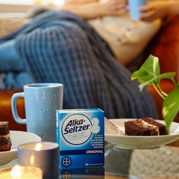 user image by @alkaseltzer_usa, Alka-Seltzer Fast relief of Headache, Muscle Aches and Body Aches Original Effervescent Tablets - 36ct
