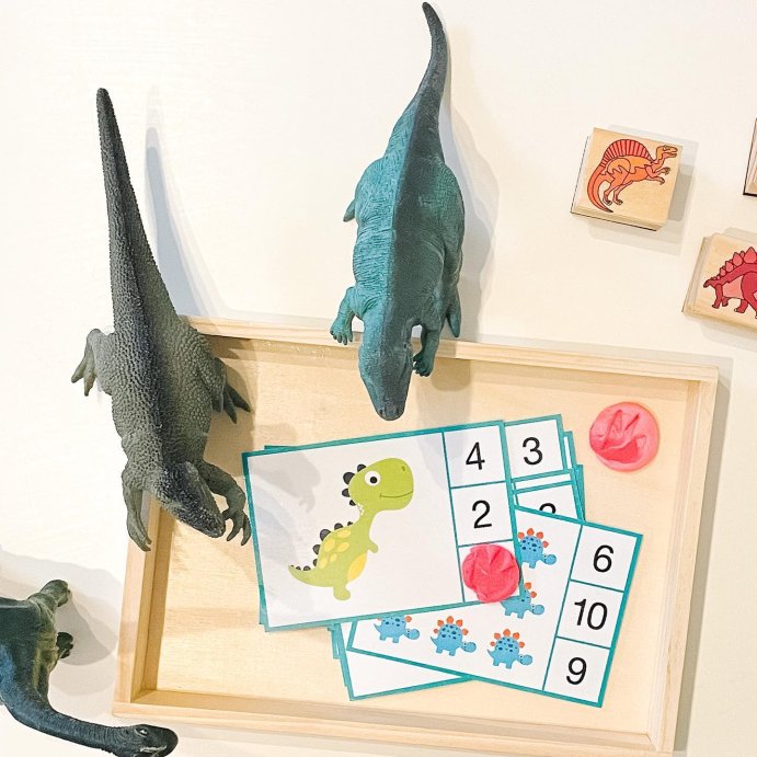user image by @monkeystepsdesign, Melissa &#38; Doug Natural Play: Play, Draw, Create Dinosaurs Drawing Activity Set &#38; Magnet Kit - Reusable Mess-Free Travel Activity