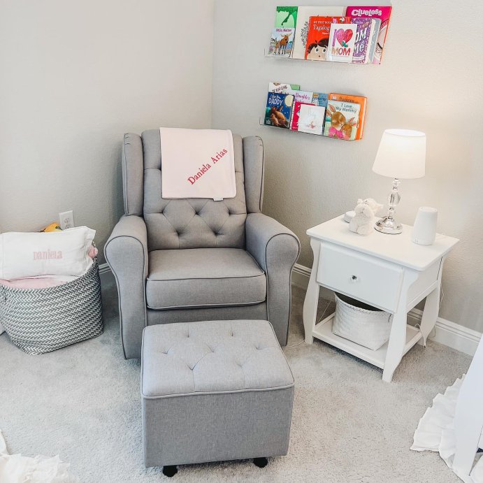 user image by @ariasdistasio, Delta Children&#174; Emma Nursery Glider Swivel Rocker Chair